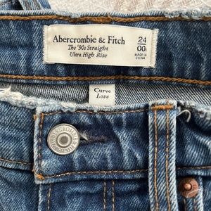 Abercrombie curve love 90s straight ultra high rise jeans